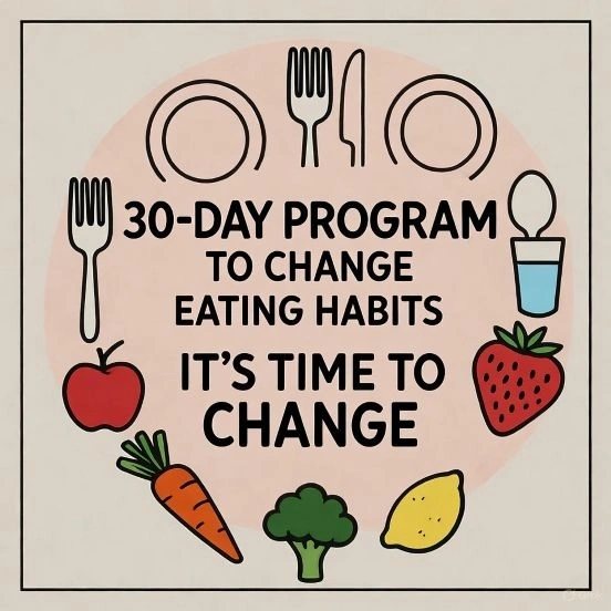 Chương Trình 30 Ngày Thay Đổi Thói Quen và Tư Duy Ăn Uống